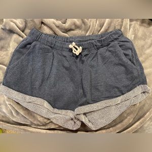 Blue sweat shorts